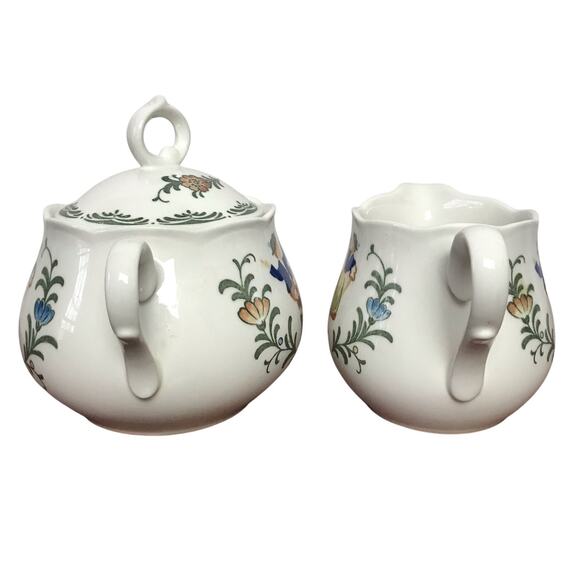 Provencial Designs By Nikko VTG French Country Dancers Creamer Sugar Bowl Set - Picture 2 of 11